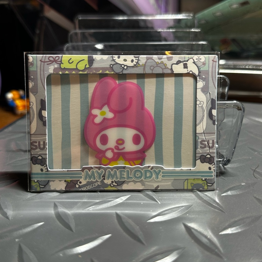 My melody pop up trading card